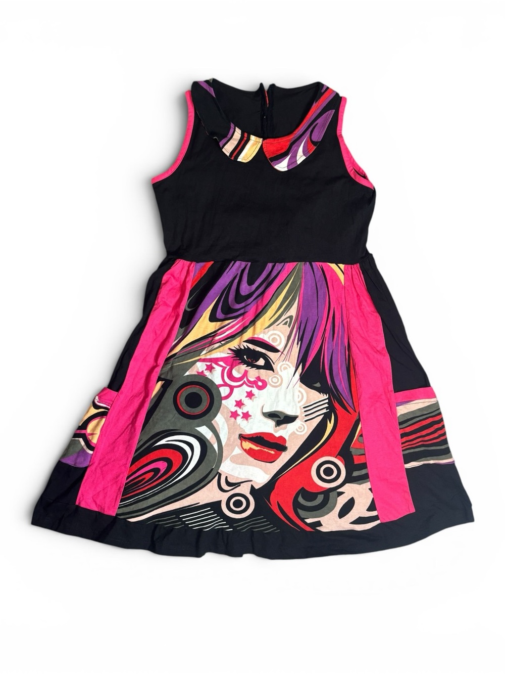 Deadstock Custo/Hayes rare euro graphic dress